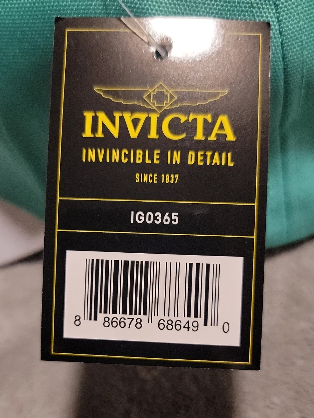 NWT Invicta Reversed BBSD Turquoise White 6 Panel Baseball Hat Cap 